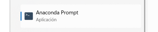 Open Anaconda Prompt